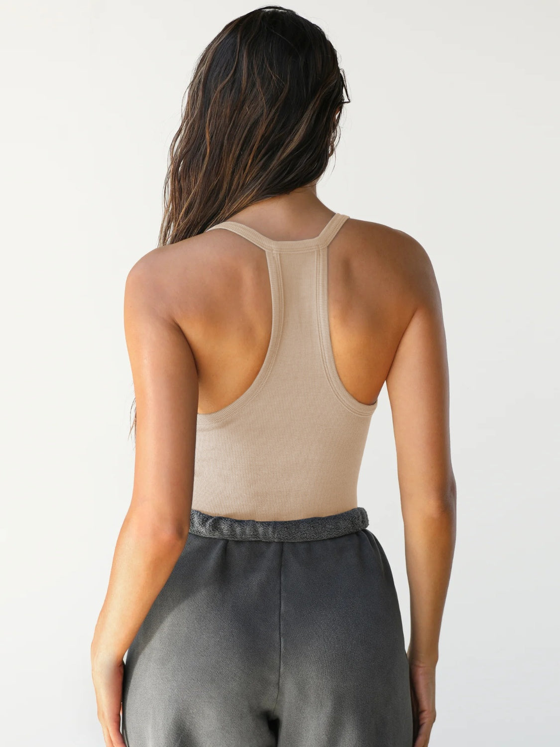 Scoop Neck Wide Strap Tank - Siennasass