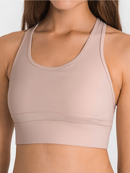 Double Take Round Neck Racerback Cropped Tank - Siennasass
