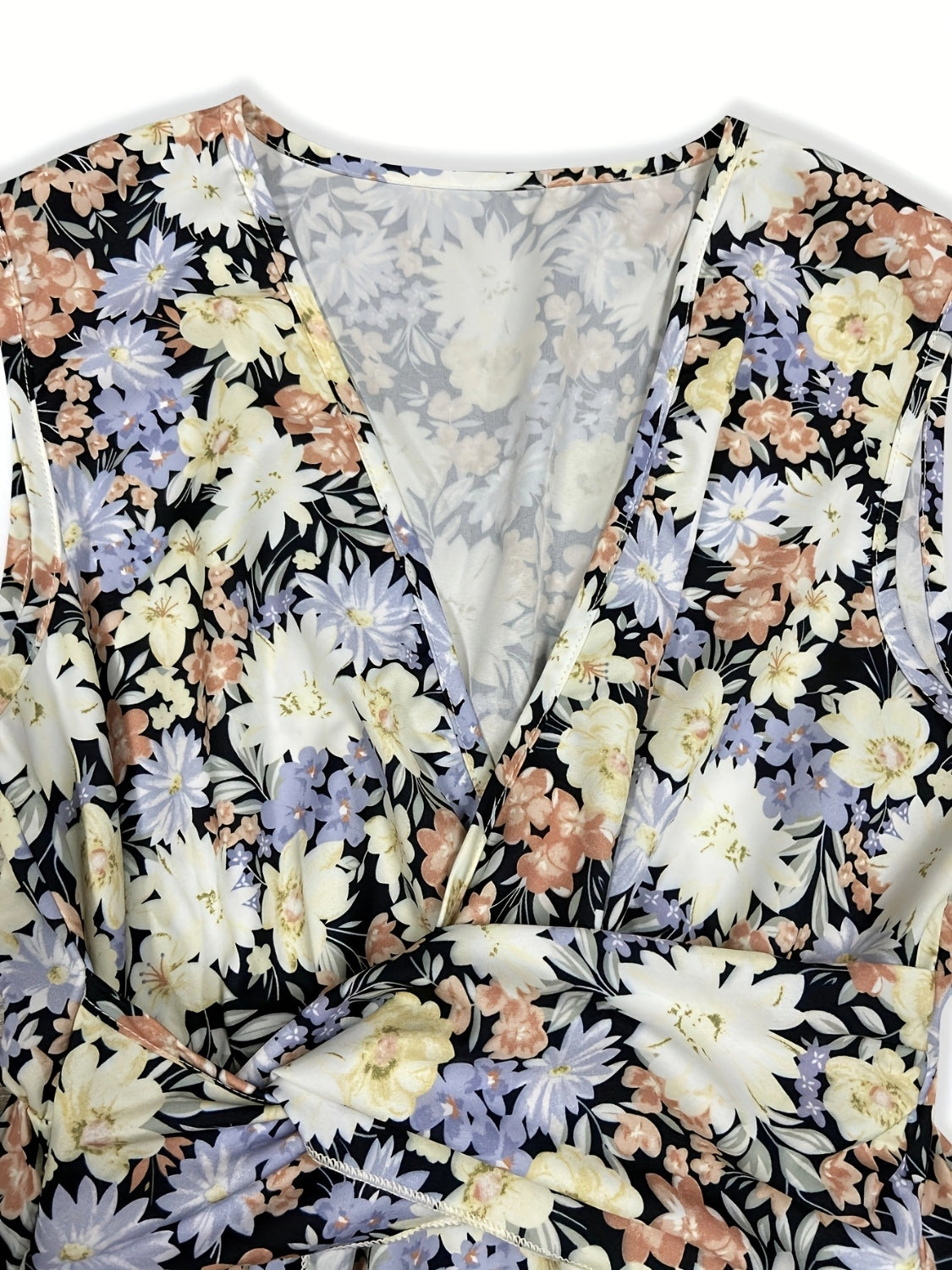Floral Sleeveless Midi Dress - Siennasass