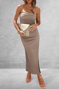Slit Tube Midi Dress - Siennasass