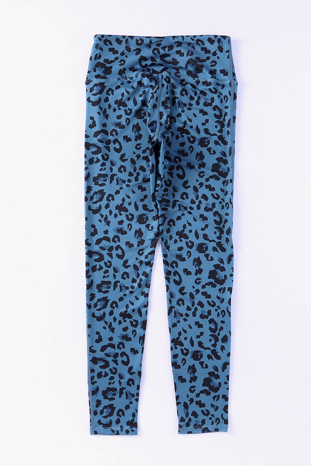 Leopard Print Wide Waistband Leggings - Siennasass