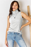 Basic Bae Full Size Ribbed Turtleneck Tank - Siennasass