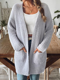 Open Front Long Sleeve Cardigan - Siennasass