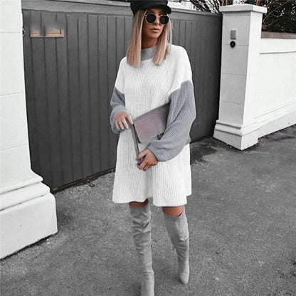 Stitched mid-length sweater dress - Siennasass