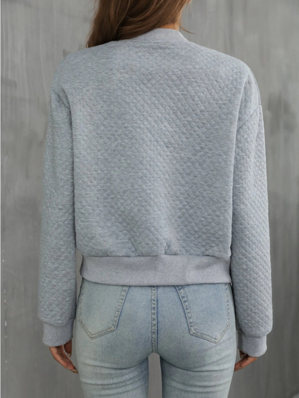 Zip Up Long Sleeve Jacket - Siennasass