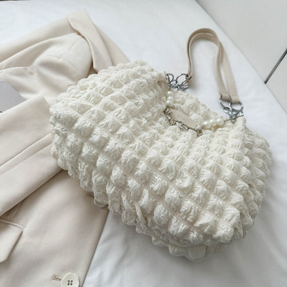 Bubble Textured Tote Bag - Siennasass