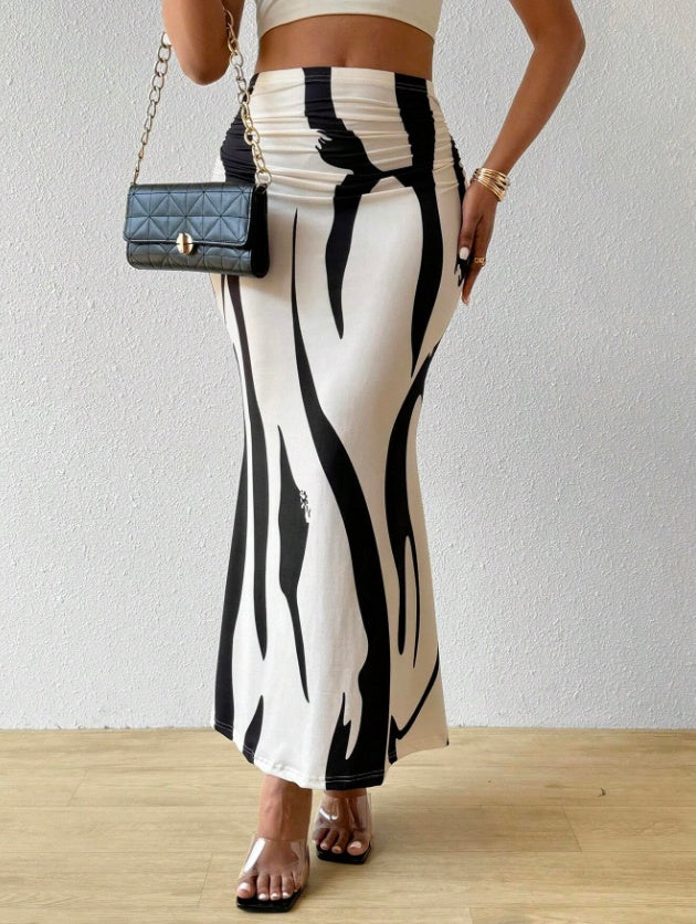 Casual Pleated Skirt