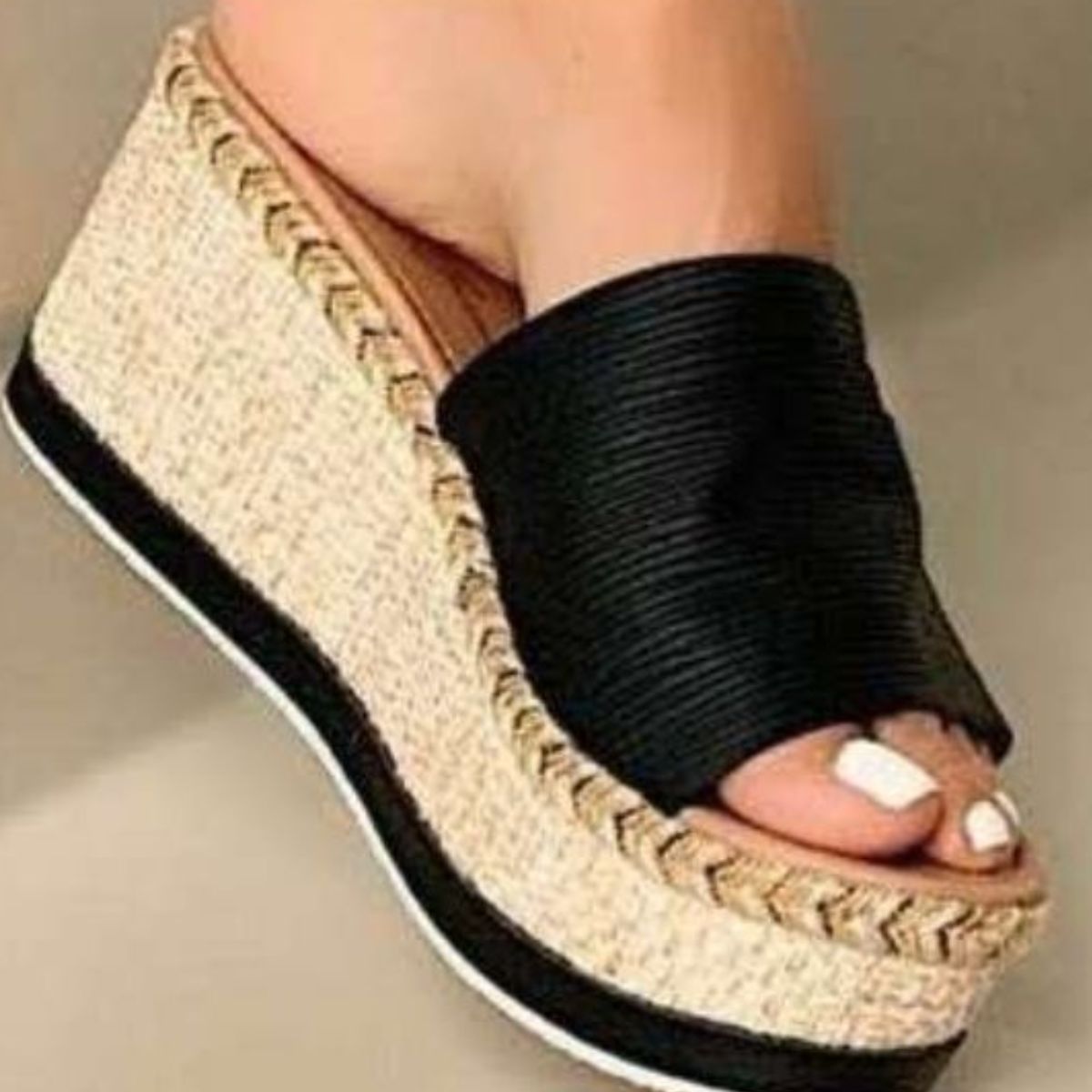 PU Leather Open Toe Sandals - Siennasass