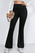 Slit High Waist Bootcut Pants - Siennasass