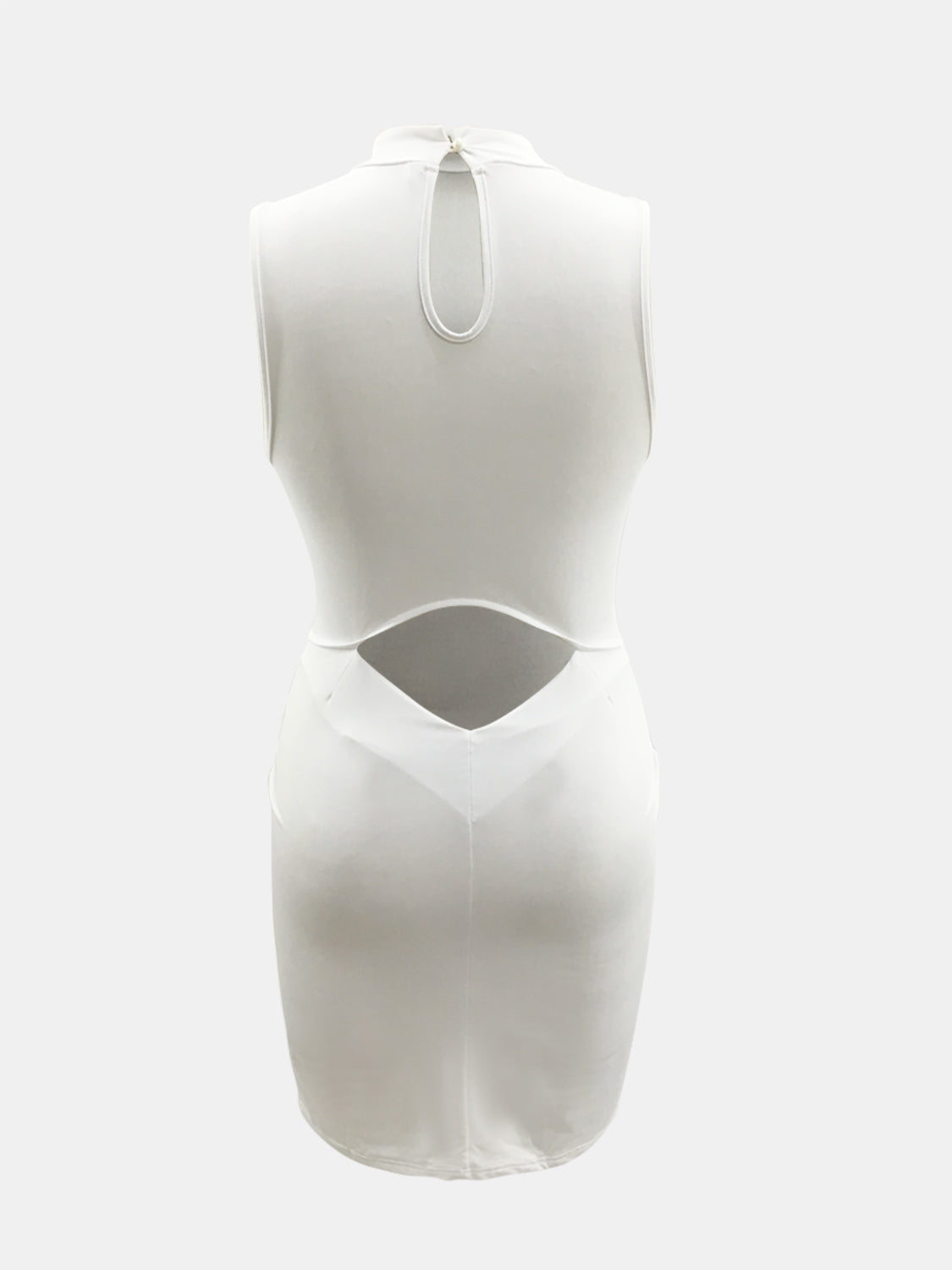 Cutout Mock Neck Sleeveless Dress - Siennasass