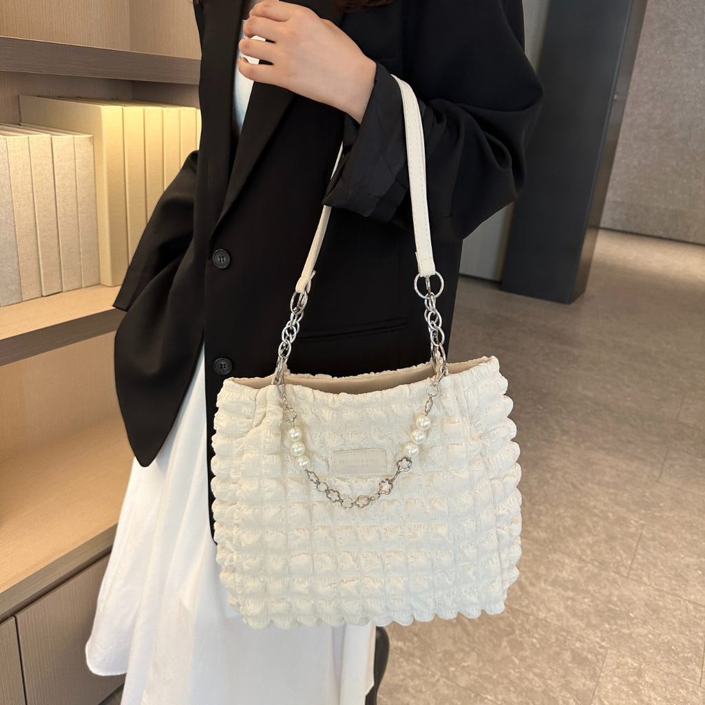 Bubble Textured Tote Bag - Siennasass
