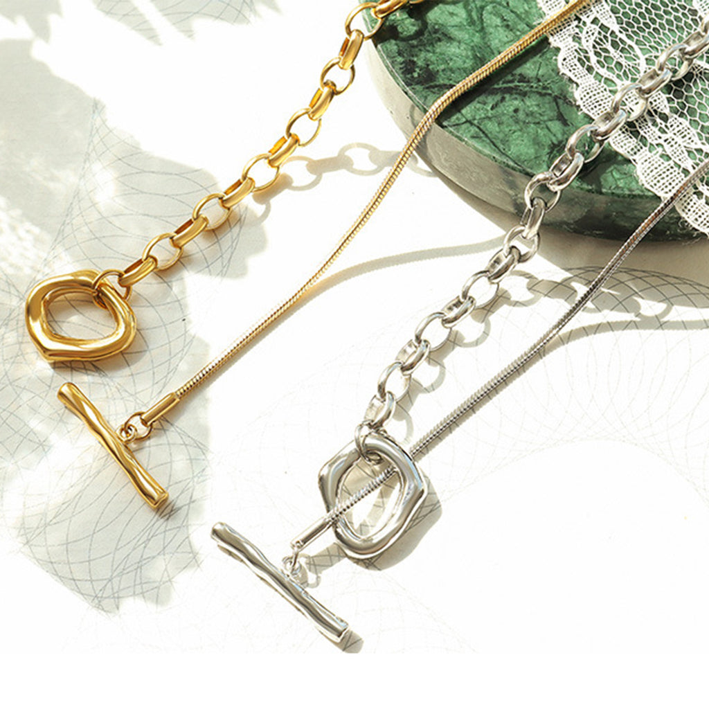 Titanium Steel Chain Necklace - Siennasass