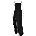 Strapless Split Long Dress - Siennasass