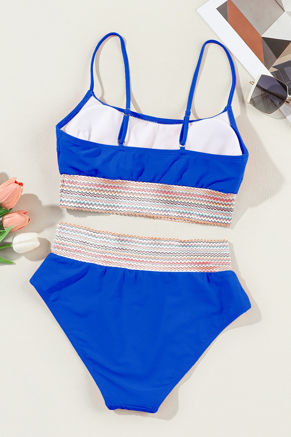 Scoop Neck Spaghetti Strap Bikini Set - Siennasass