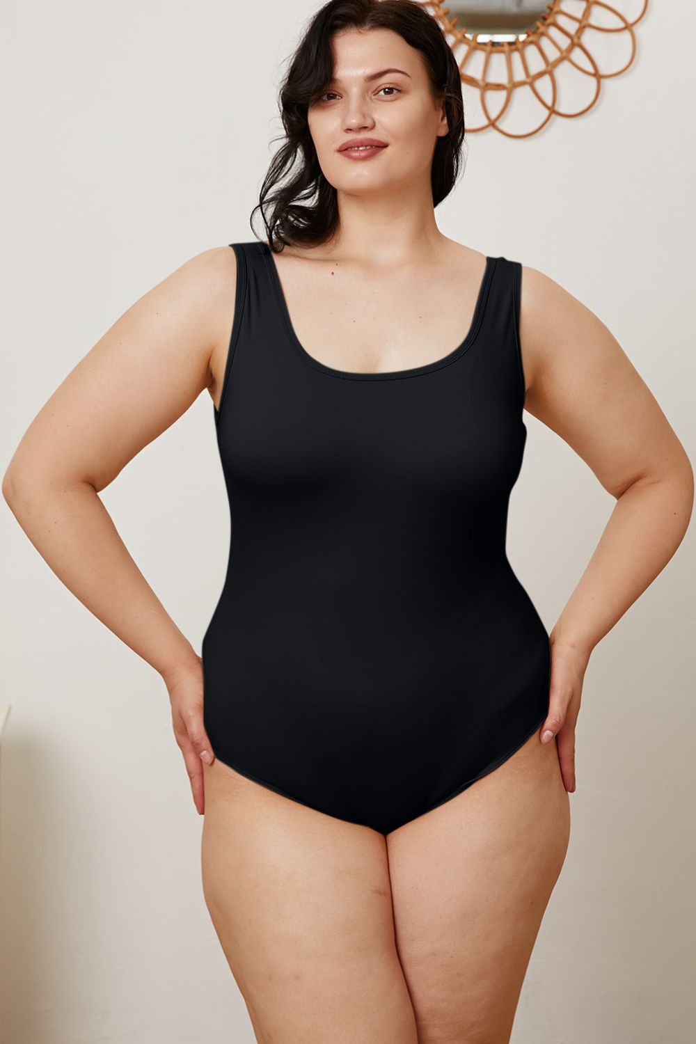 Basic Bae Full Size Square Neck Sleeveless Bodysuit - Siennasass