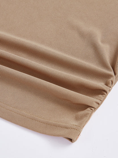 Round Neck Long Sleeve Top and Skirt Set - Siennasass