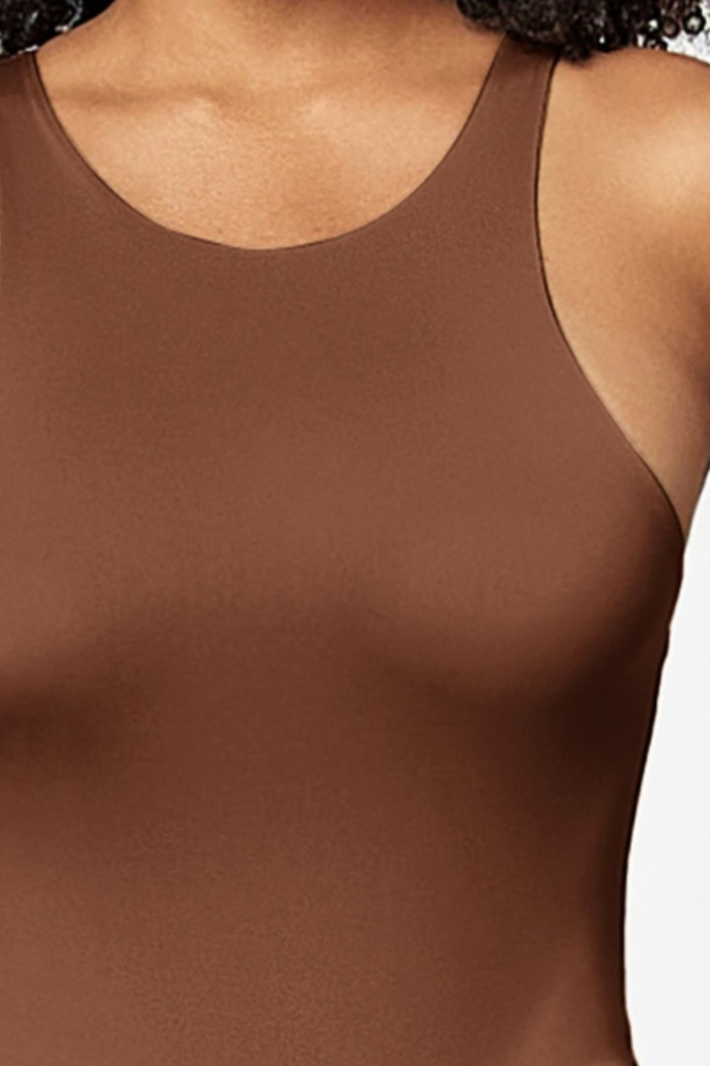 Full Size Round Neck Wide Strap Bodysuit - Siennasass