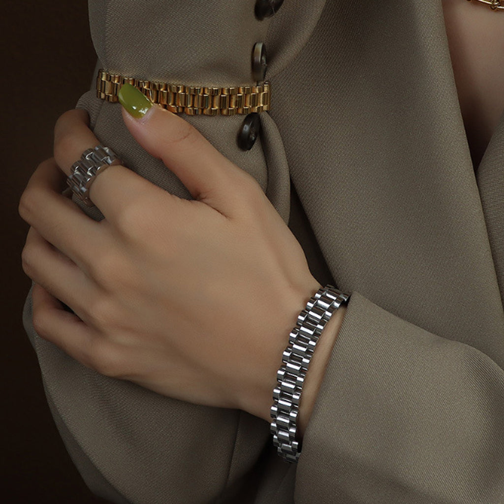 Titanium Steel Chain Bracelet - Siennasass