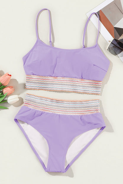 Scoop Neck Spaghetti Strap Bikini Set - Siennasass