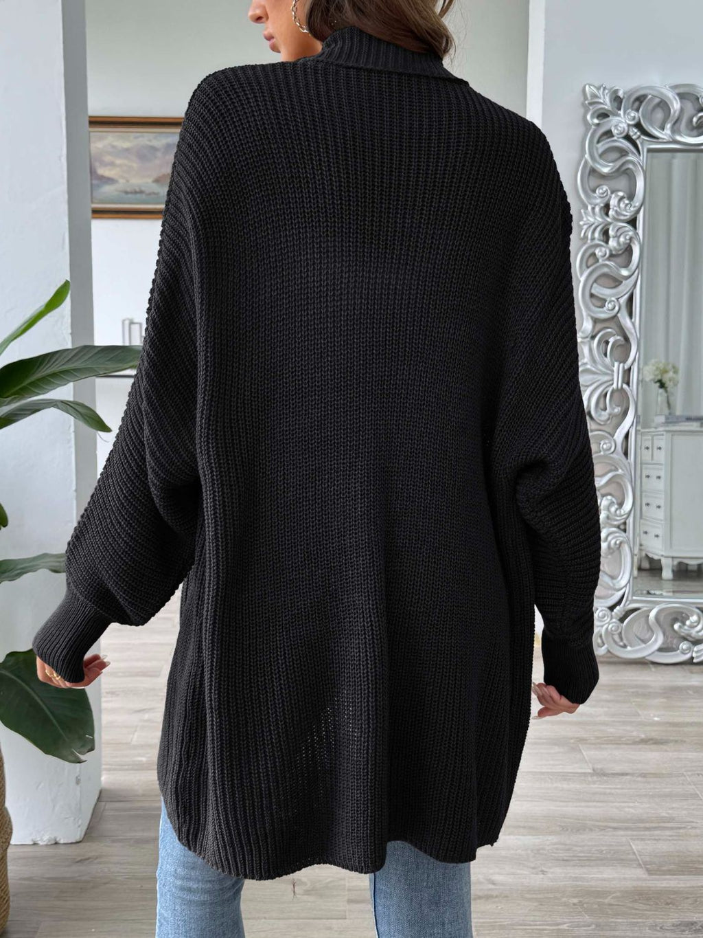 Open Front Long Sleeve Cardigan - Siennasass
