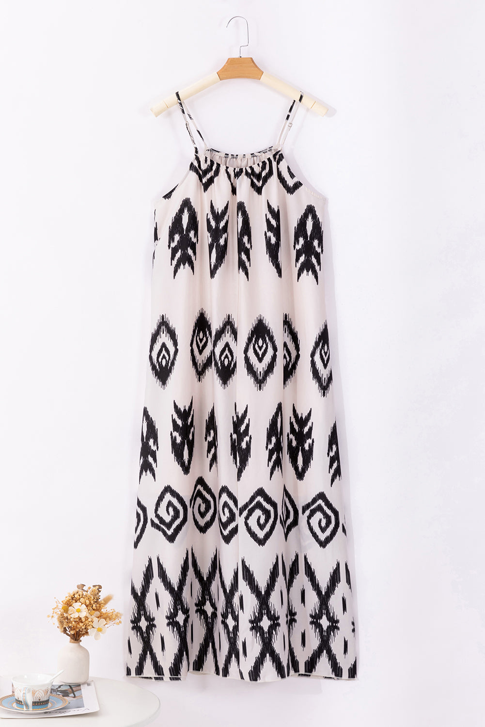 Printed Spaghetti Strap Cami Dress - Siennasass