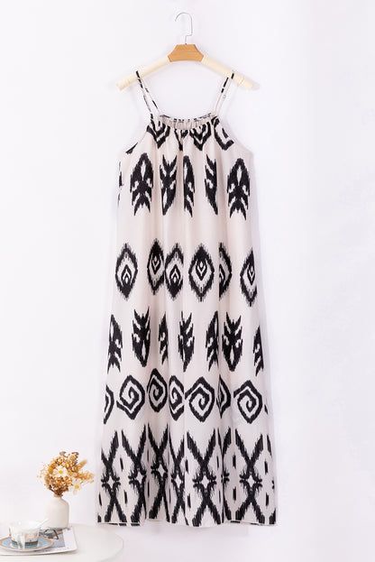 Printed Spaghetti Strap Cami Dress - Siennasass