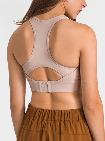 Double Take Round Neck Racerback Cropped Tank - Siennasass