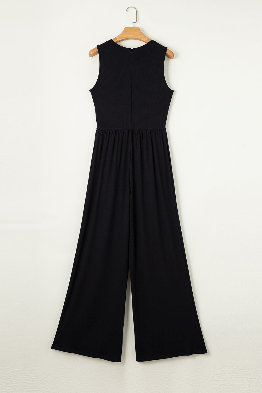 Round Neck Sleeveless Jumpsuit - Siennasass