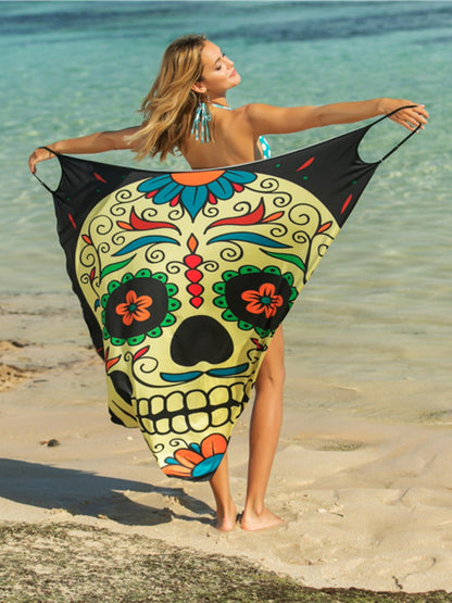 Printed Spaghetti Strap Cover Up - Siennasass
