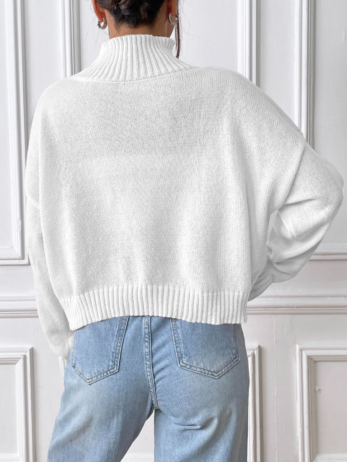 Turtleneck Long Sleeve Sweater - Siennasass