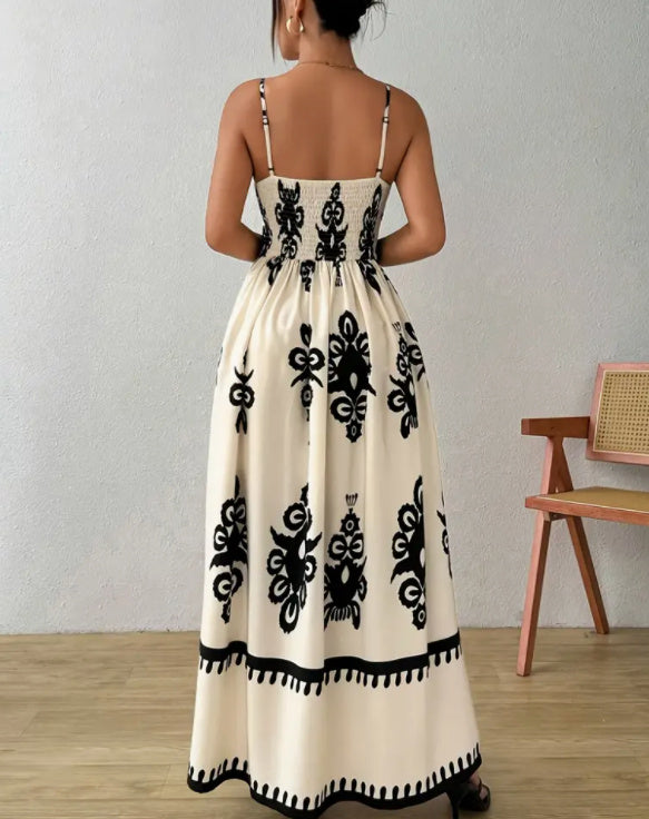 Rangoli print Long Dress