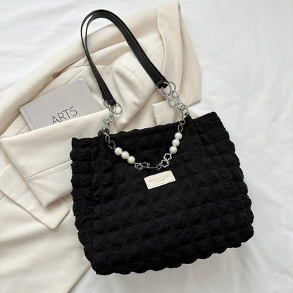 Bubble Textured Tote Bag - Siennasass