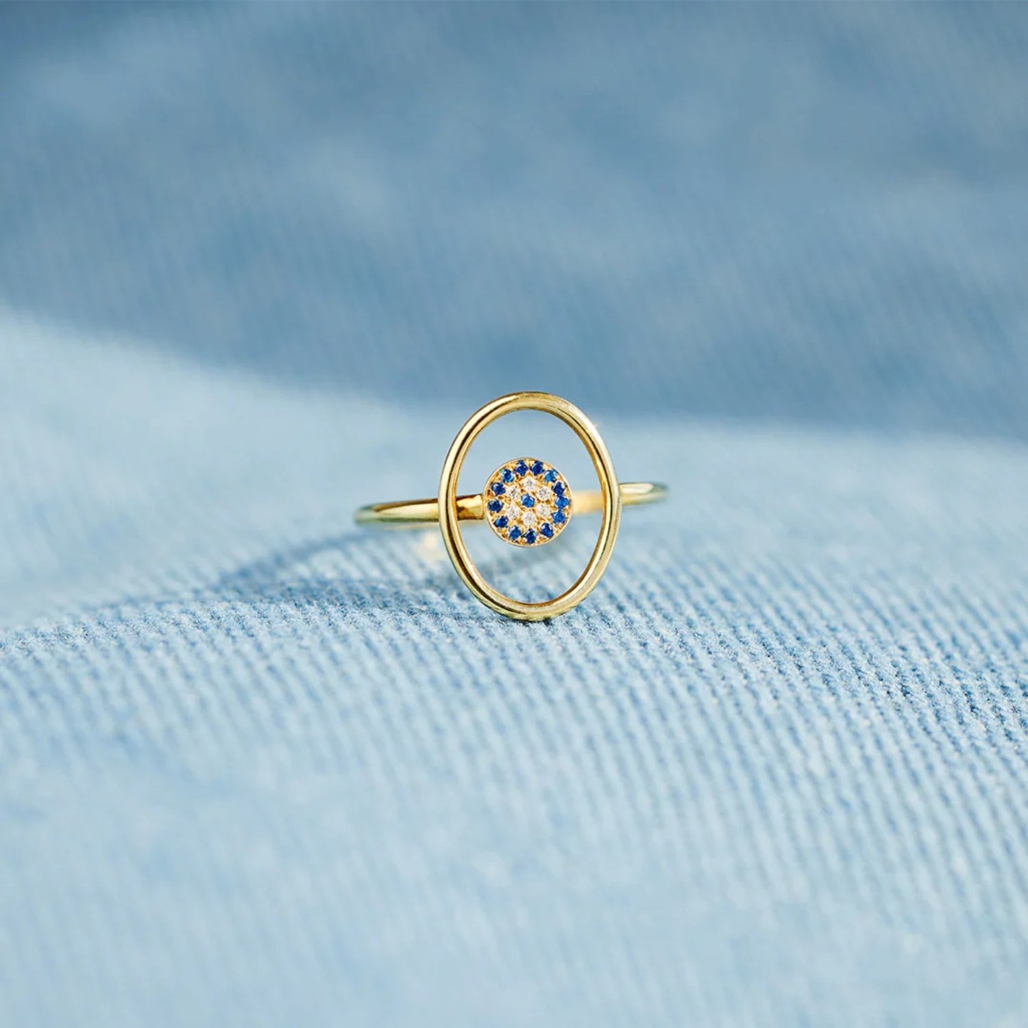 925 Sterling Silver Evil Eye Ring - Siennasass