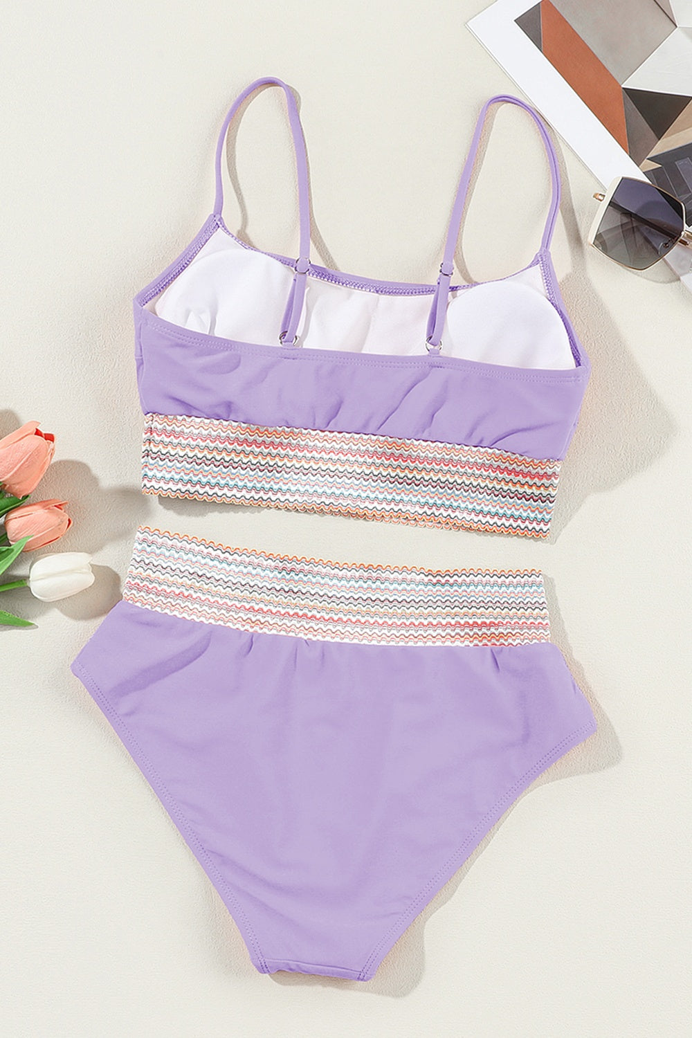 Scoop Neck Spaghetti Strap Bikini Set - Siennasass