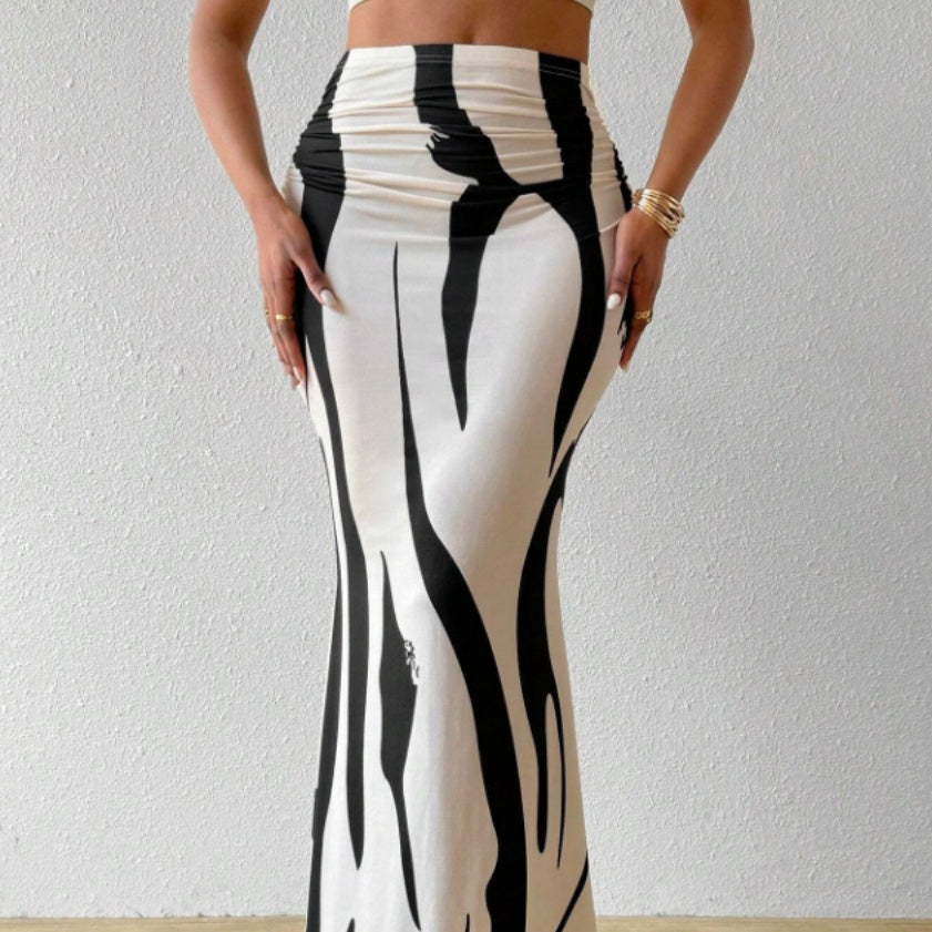 Casual Pleated Skirt