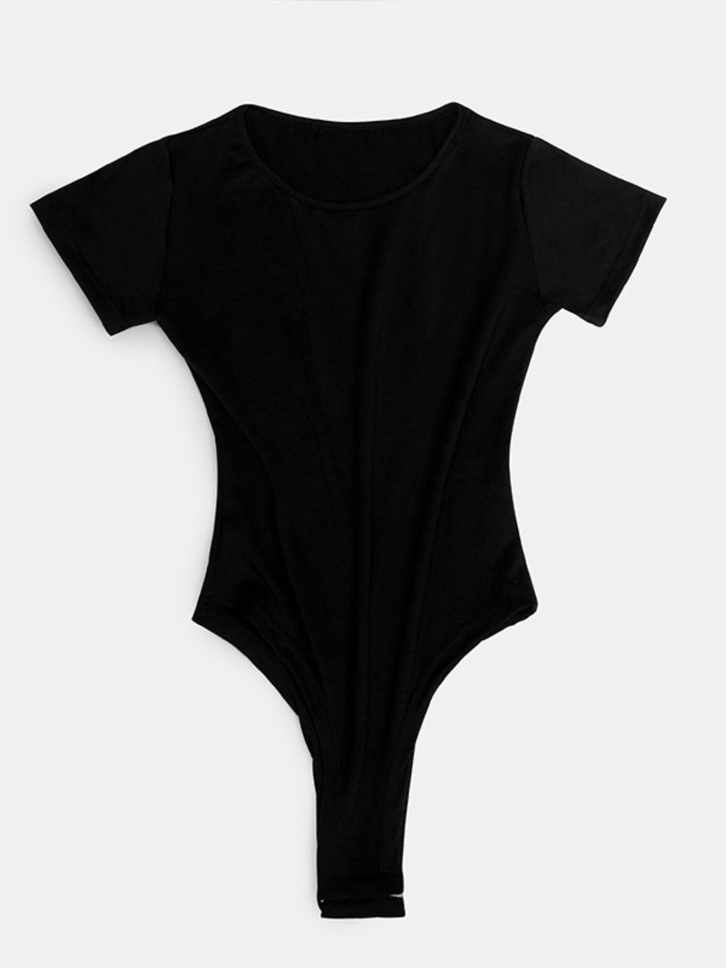 Full Size Round Neck Short Sleeve Bodysuit - Siennasass
