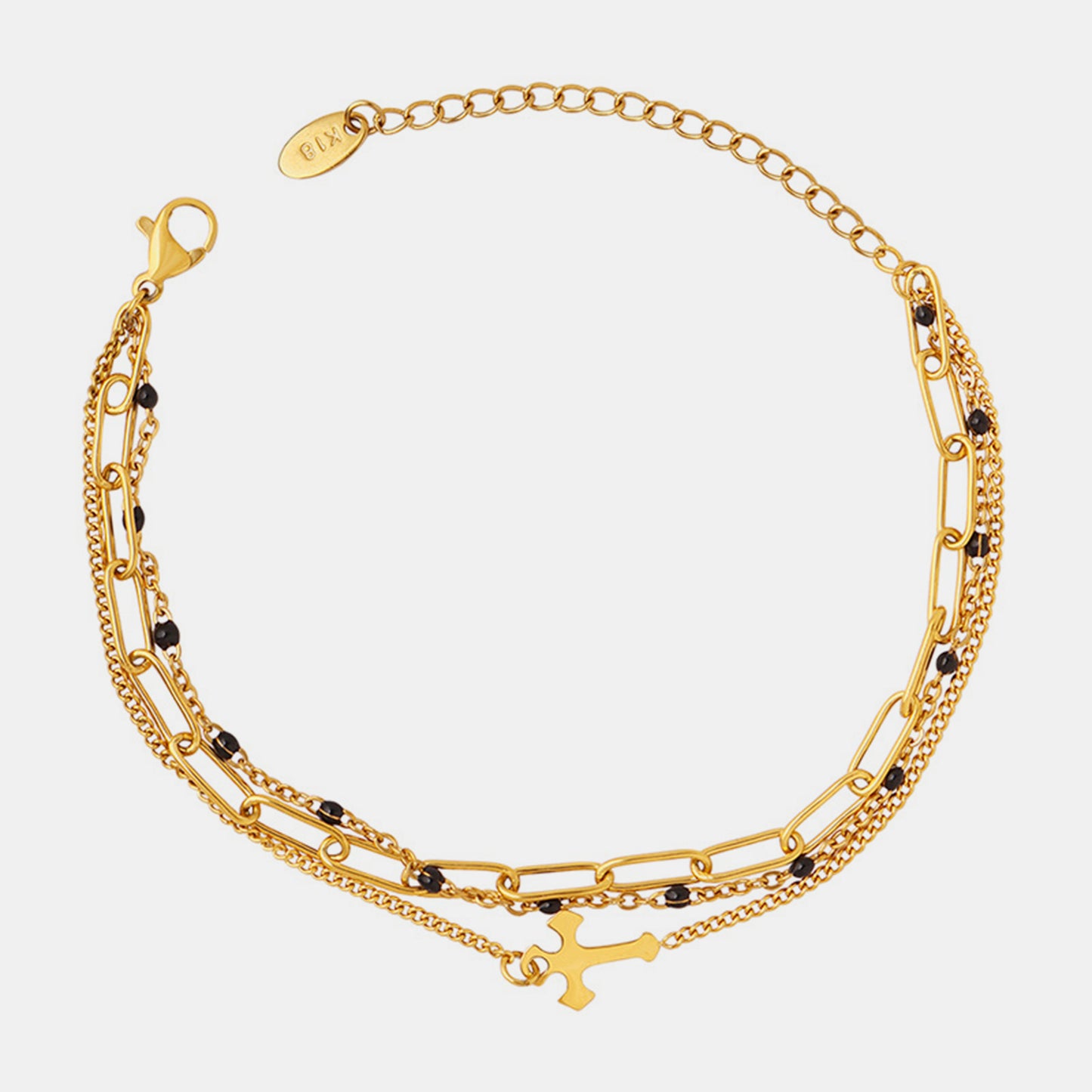Titanium Steel Three-Layered Bracelet - Siennasass