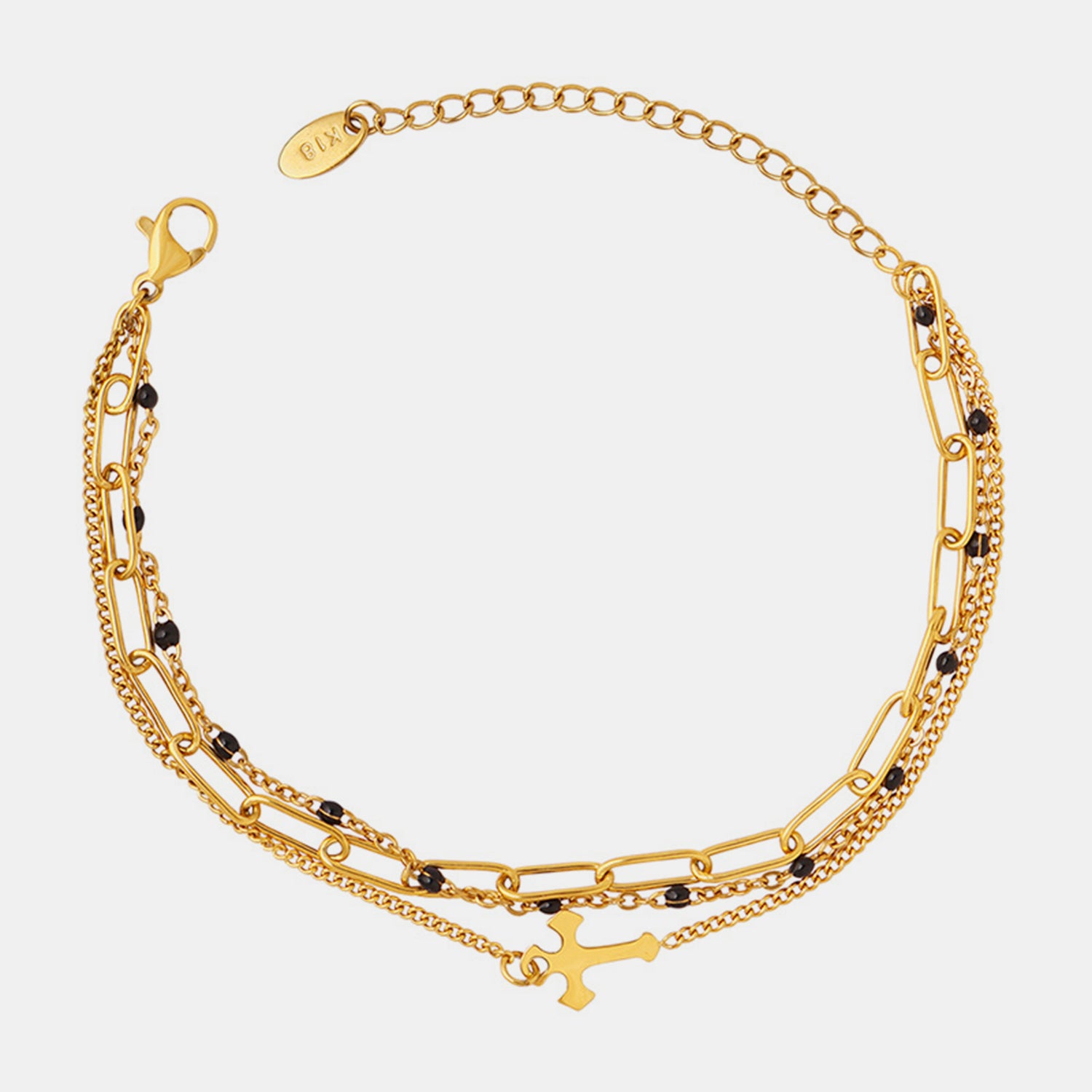 Titanium Steel Three-Layered Bracelet - Siennasass