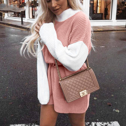 Stitched mid-length sweater dress - Siennasass