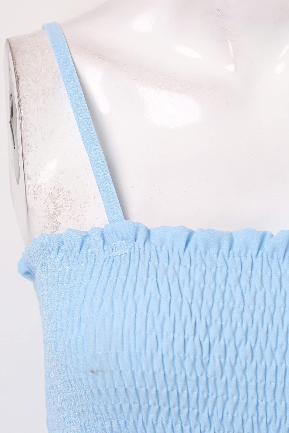 Smocked Spaghetti Strap Wide Leg Jumpsuit - Siennasass