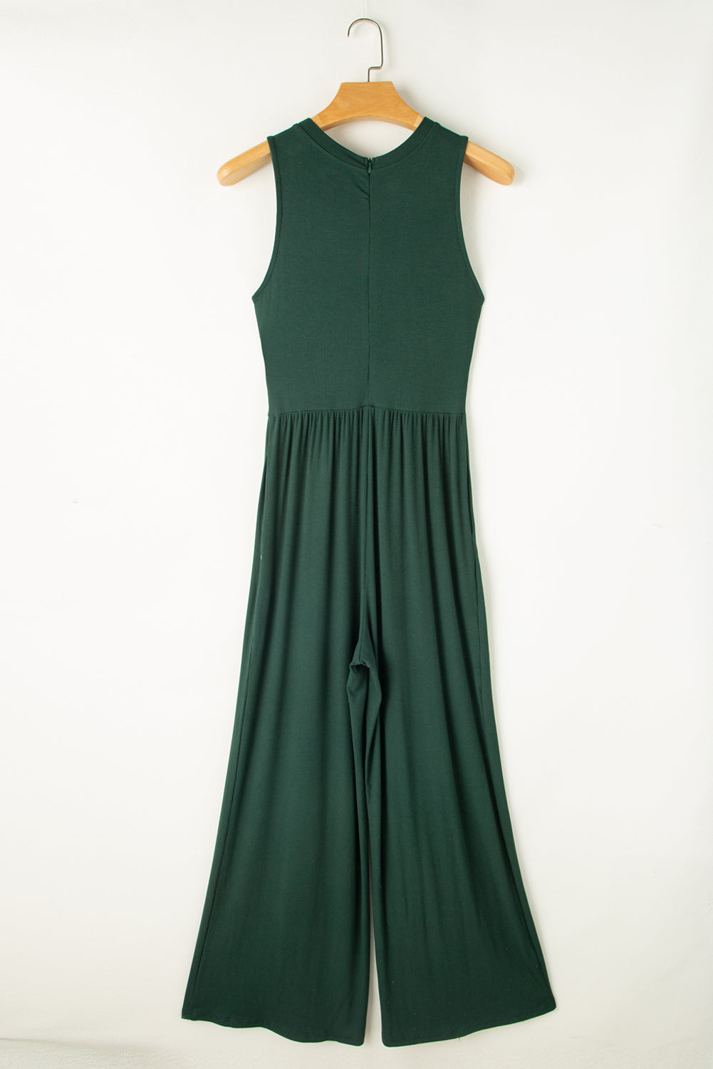 Round Neck Sleeveless Jumpsuit - Siennasass