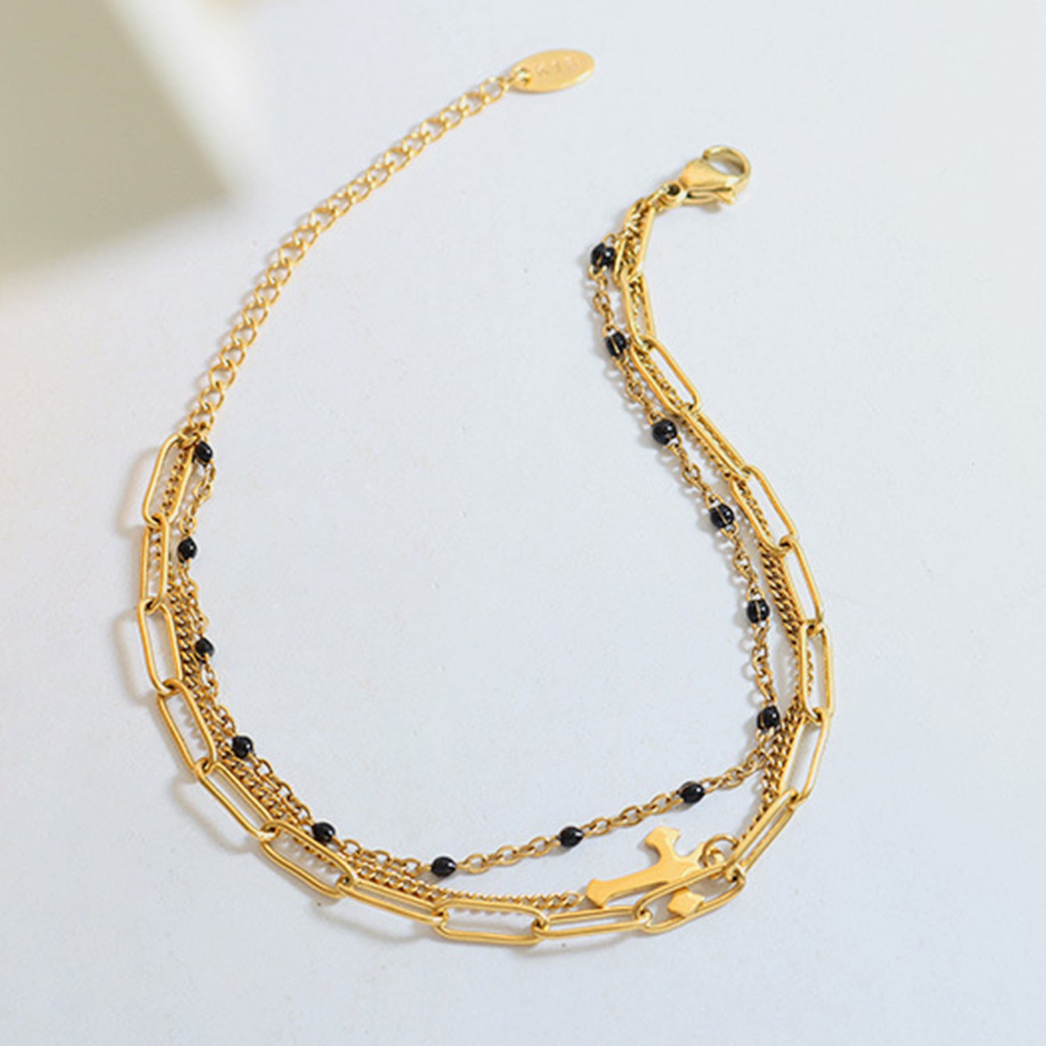 Titanium Steel Three-Layered Bracelet - Siennasass