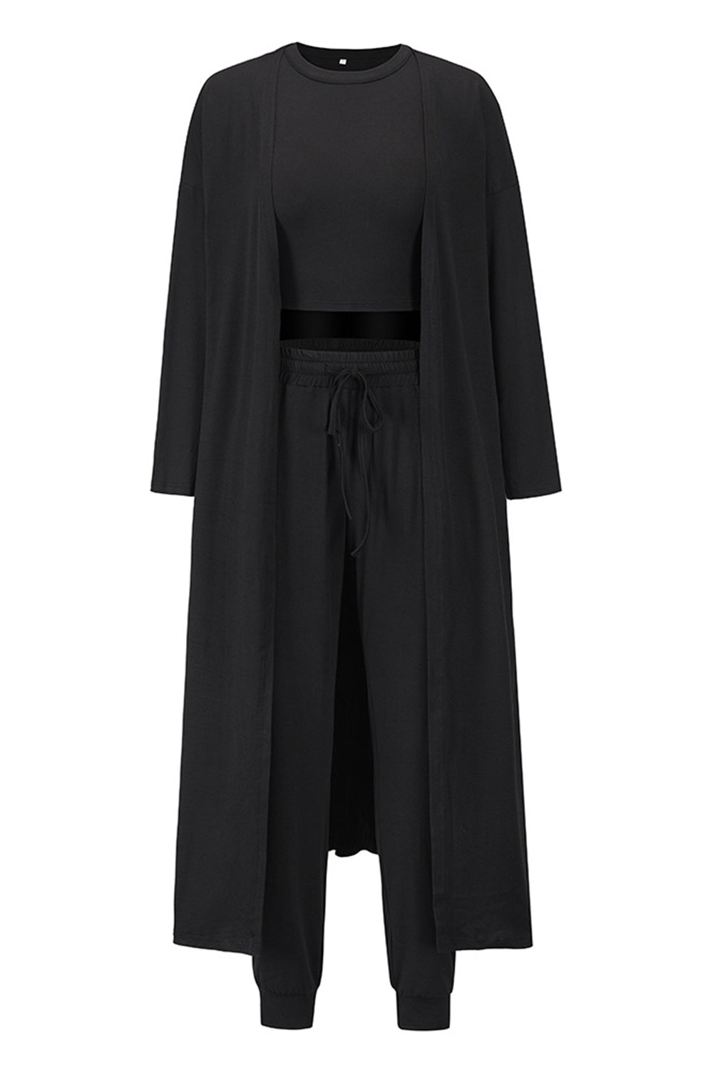 Tank, Pants, and Cardigan Set with Pockets - Siennasass