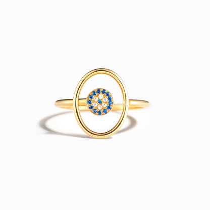 925 Sterling Silver Evil Eye Ring - Siennasass