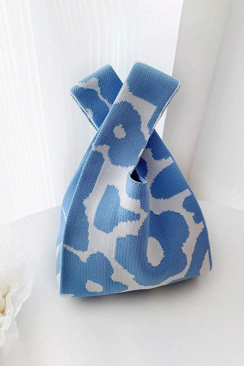 Zenana Flower Eco-Friendly Knitted Handbag - Siennasass