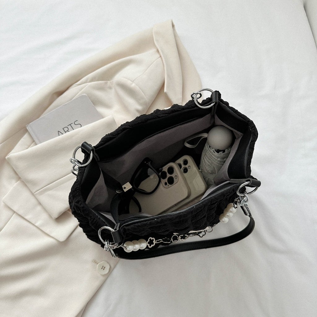 Bubble Textured Tote Bag - Siennasass