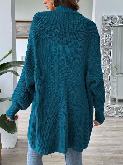 Open Front Long Sleeve Cardigan - Siennasass