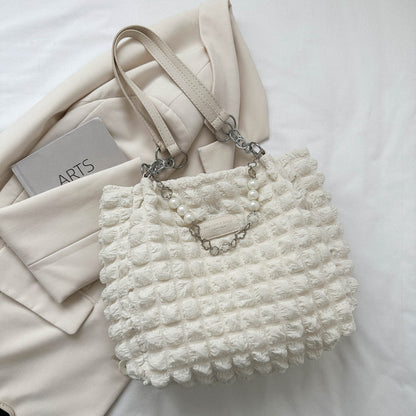 Bubble Textured Tote Bag - Siennasass
