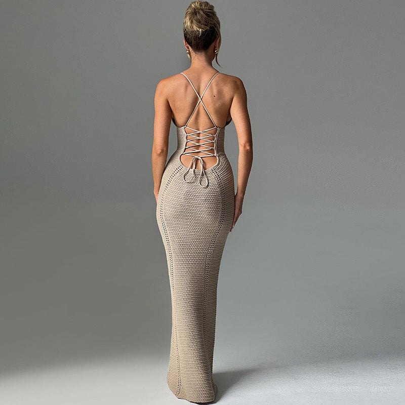 Backless Knitted Dress