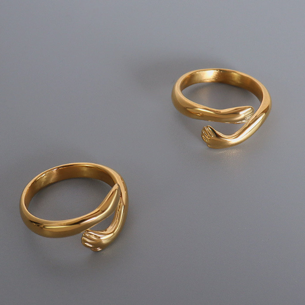 Titanium Steel Hug Bypass Ring - Siennasass